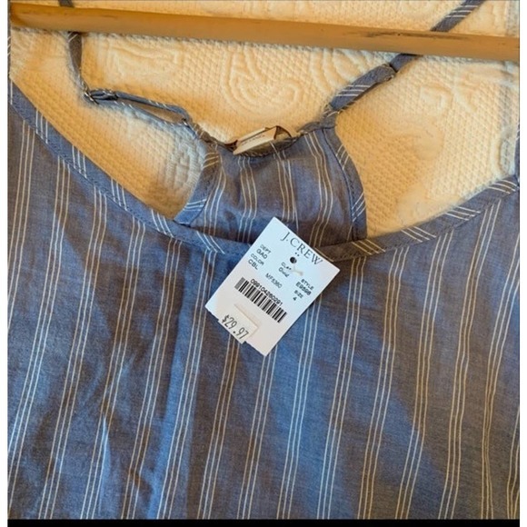 New w tags! J.Crew women’s linen pajama racer tank top size‎ 4 - Picture 4 of 4